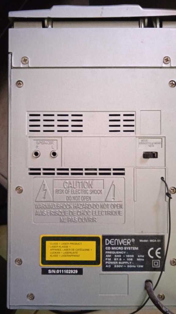 Mini Aparelhagem Compacta marca Denver. Para desocupar.Urgente