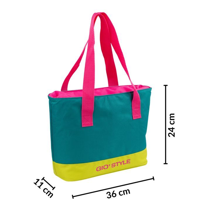 torba plażowa kamai gio style, w kolorze zielonym, pojemność 9l