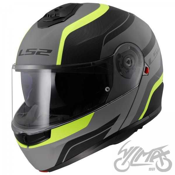 KASK szczękowy LS2 FF908 STROBE II MONZA M.BL. H-V YELLOW rozmiar M