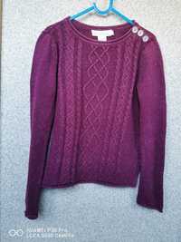Sweter fioletowy h&m