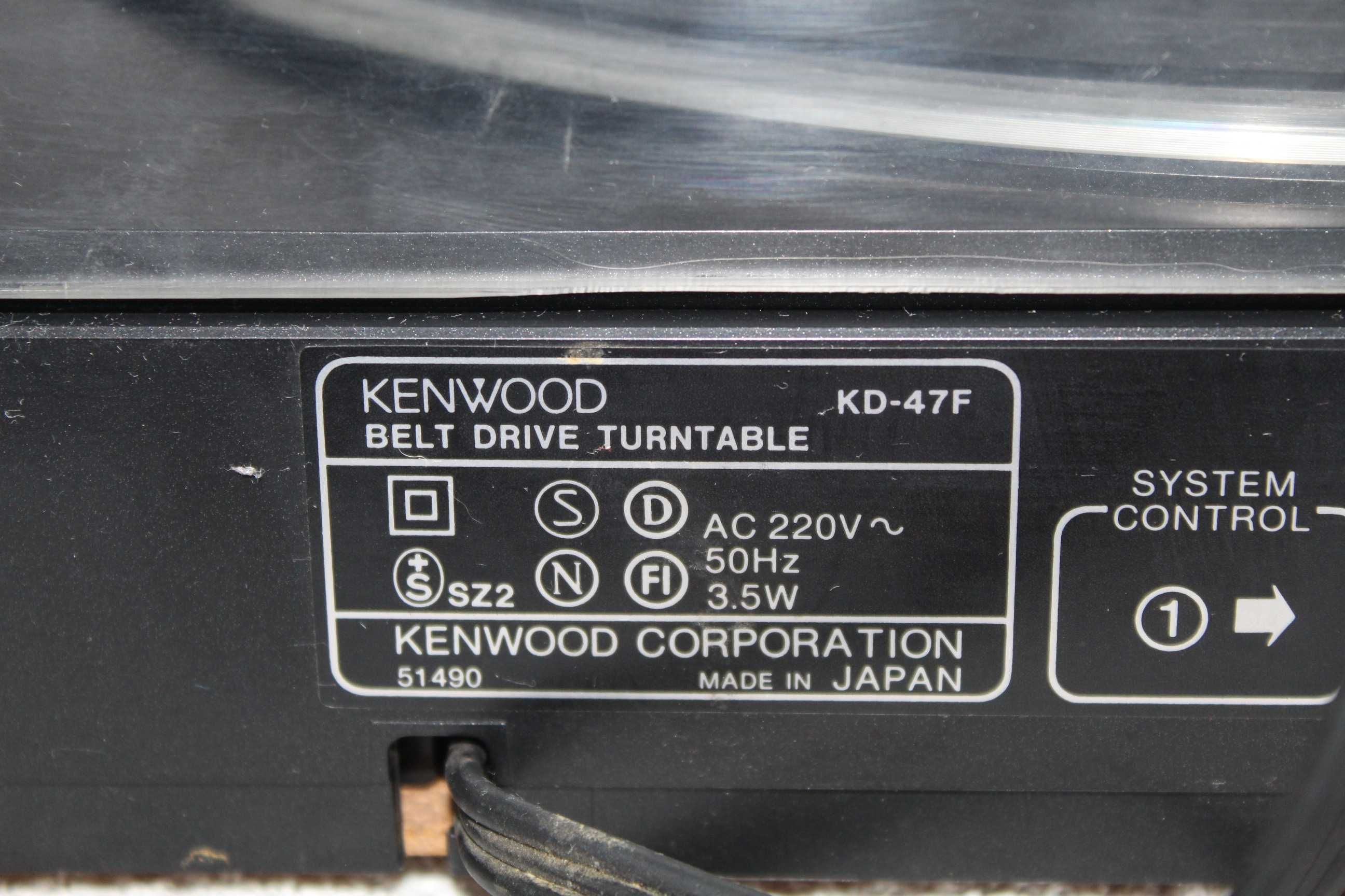 KENWOOD KD-47F Gramofon na płyty winyle nowa igła Japan Wysyłka