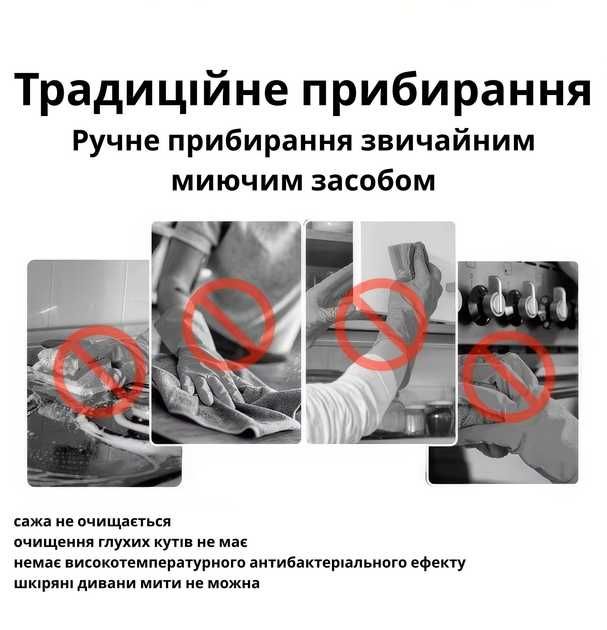 Пароочисник ручний TC-SC-001 з 7 додатковими насадками 2500W