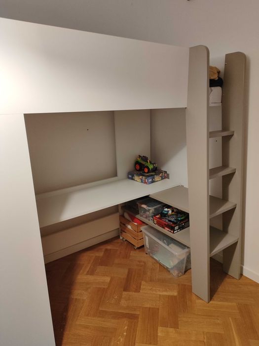 łóżko piętrowe z szafą i biurkiem Warszawa Ursynów