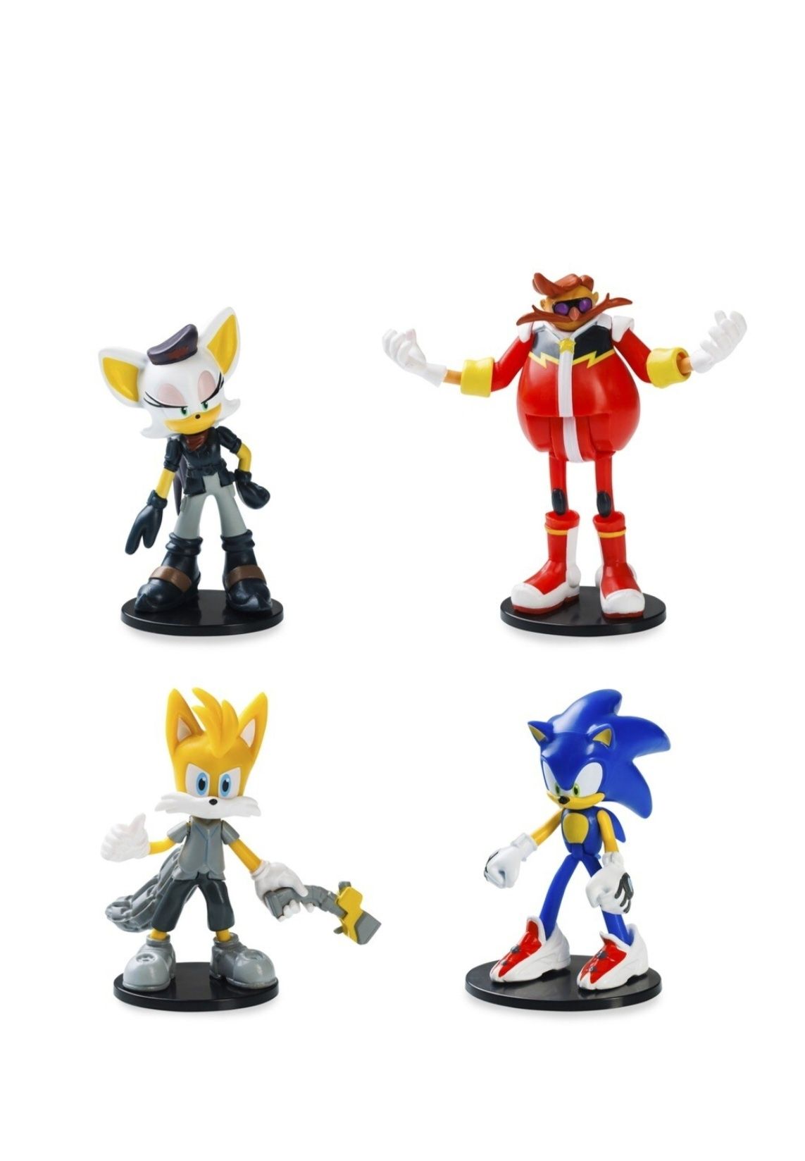 4 Figuras Sonic Prime - Dr.Eggman , Sonic , Tails
