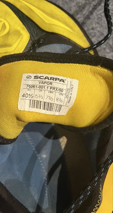 Buty wspinaczkowe scarpa vapor lace 40,5