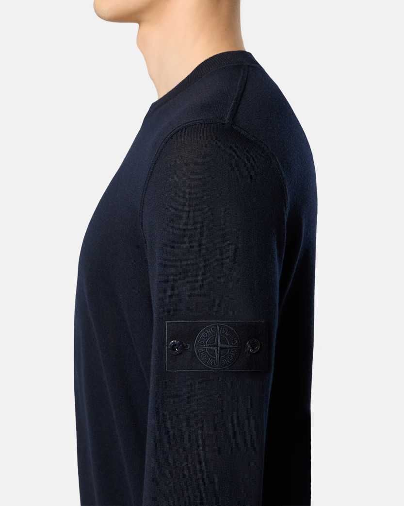 Светр Stone Island 5100066 Light RWS Wool Ghost Sweater Navy Blue