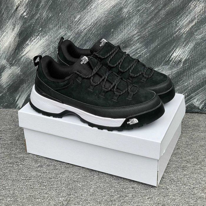 Кросівки зимові The North Face low Glenclyffe Black/White premium