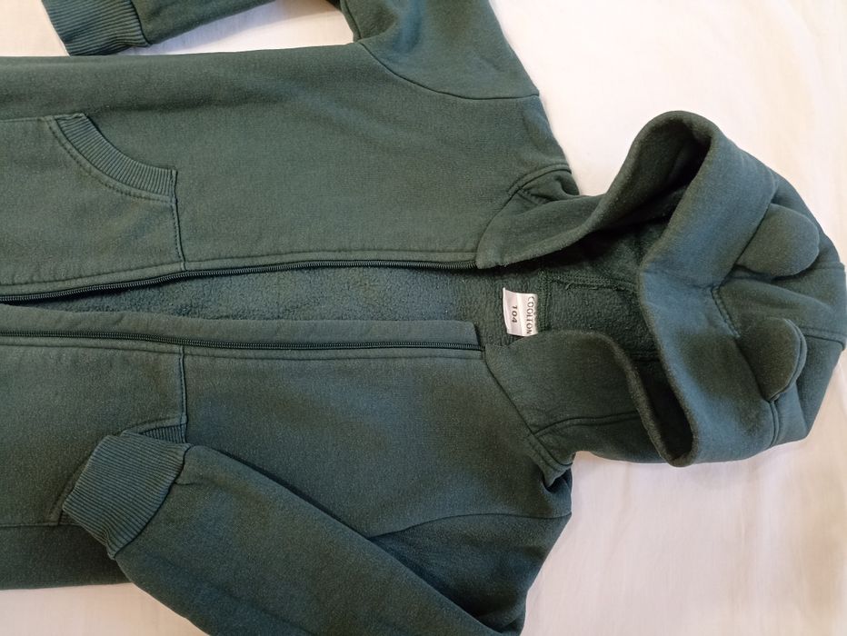 Слип комбинезон флисовый теплый на осень зиму поддева 104 98