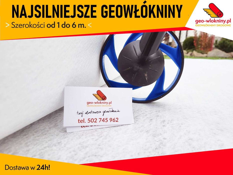 NAJSILNIEJSZA Geowłóknina Geowłókniny PP Polipropylen do 6m 200 400