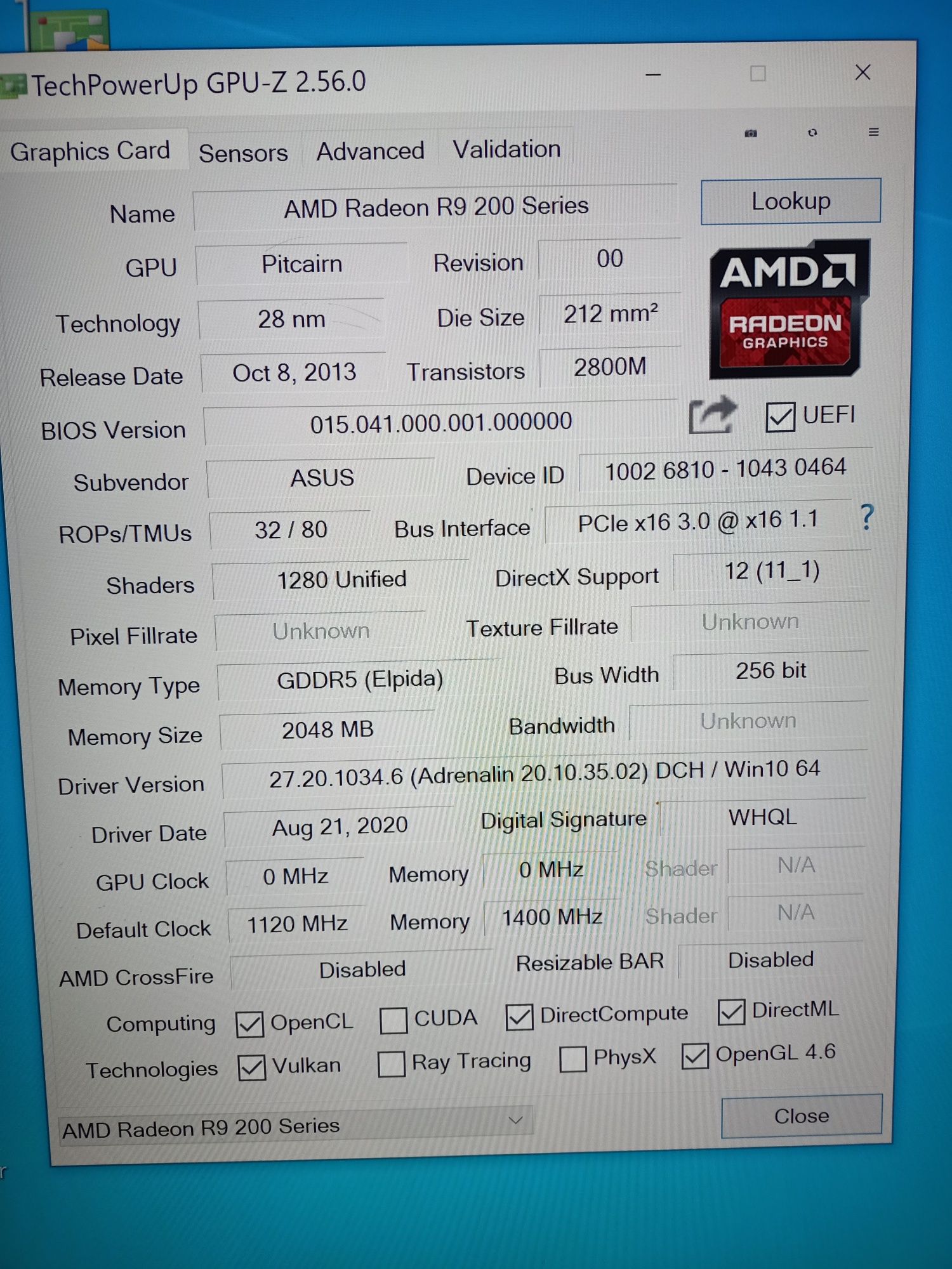 Karta graficzna AMD RADEON R9 270 GDDR5