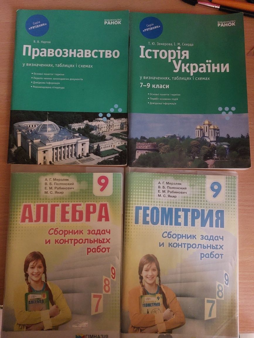 Сборник Мерзляк по алгебре и геометрии. Справочник, спасатель