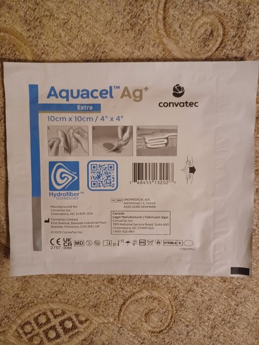 Opatrunek Aquacel Ag Extra Convatec 10x10