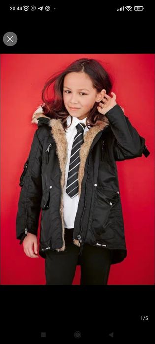 Стильная куртка- парка для мальчика, Next 7л