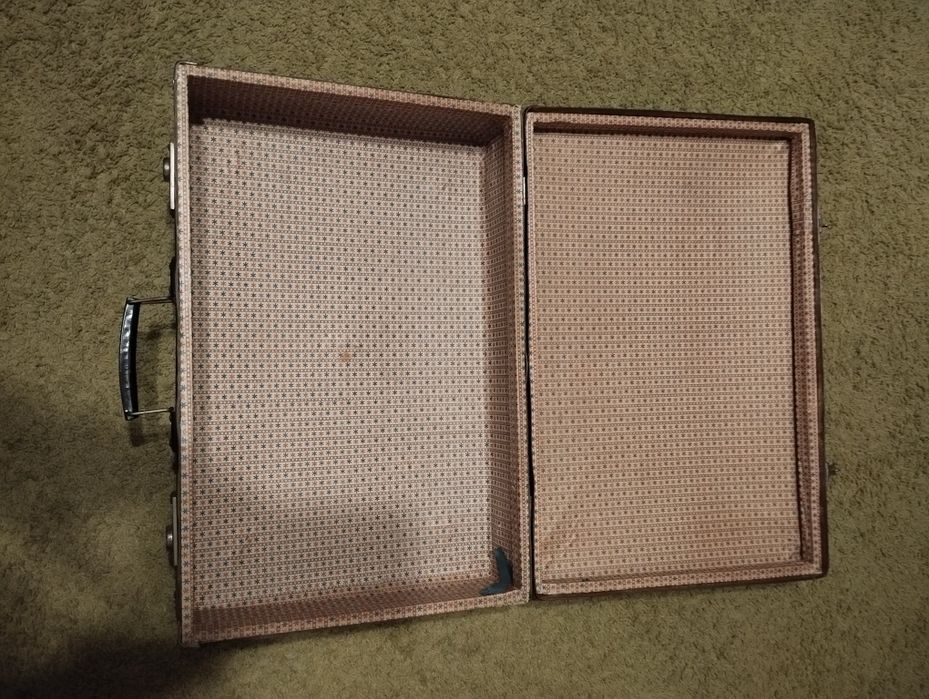 Walizka torba podróżna sprawna lata 50/60 PRL rekwizyt