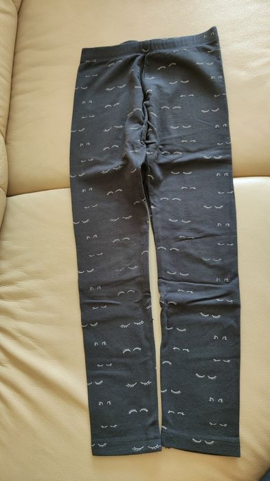 Spodnie legginsy dziewczynka rozmiar 128 ocieplane