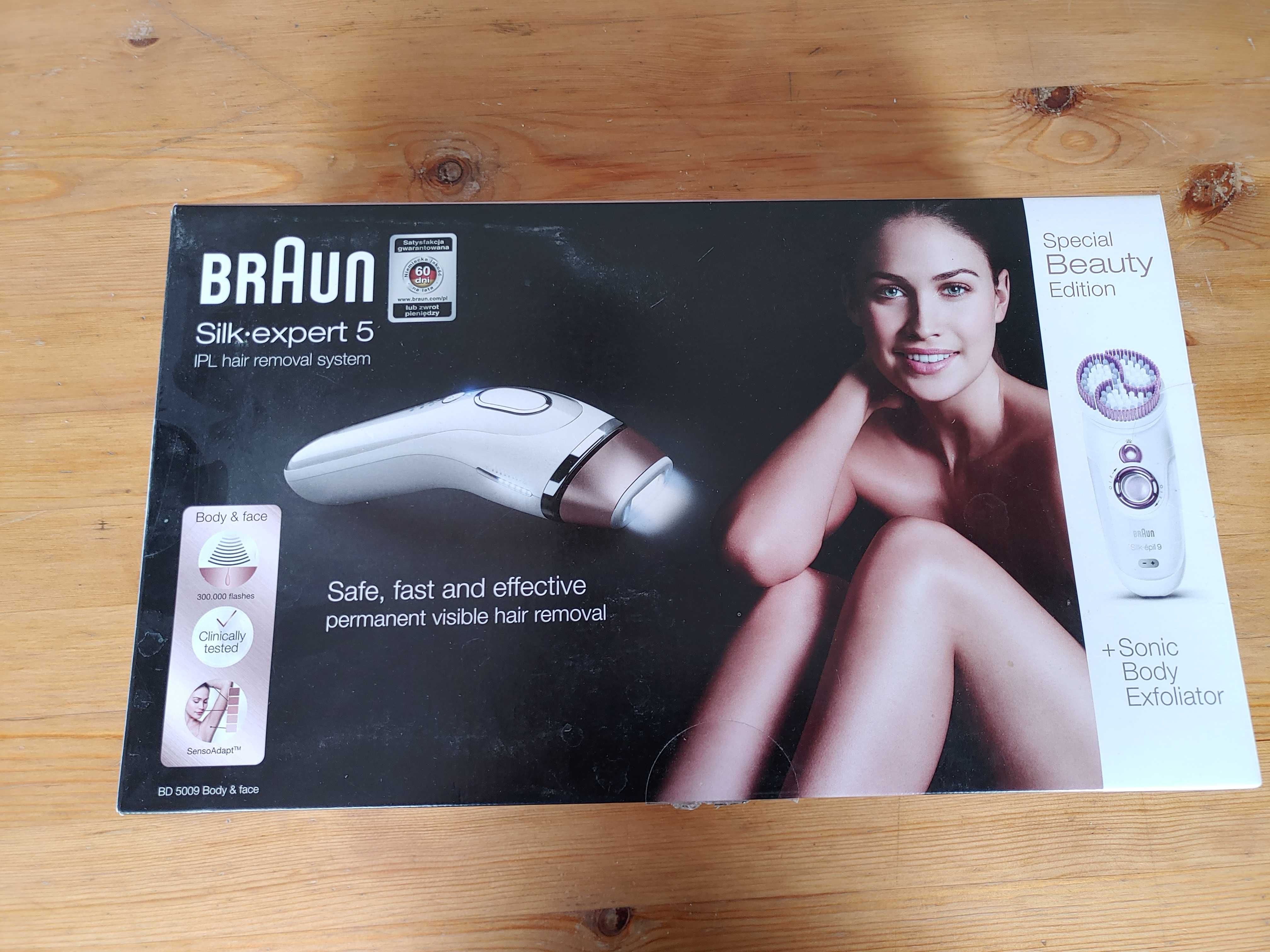 Laser Braun Silk Expert 5 Pro depilator - jak nowy!