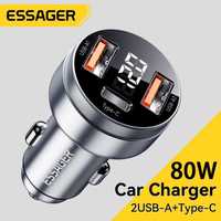 Авто зарядний пристрій Essager High Power Car Charger 80W