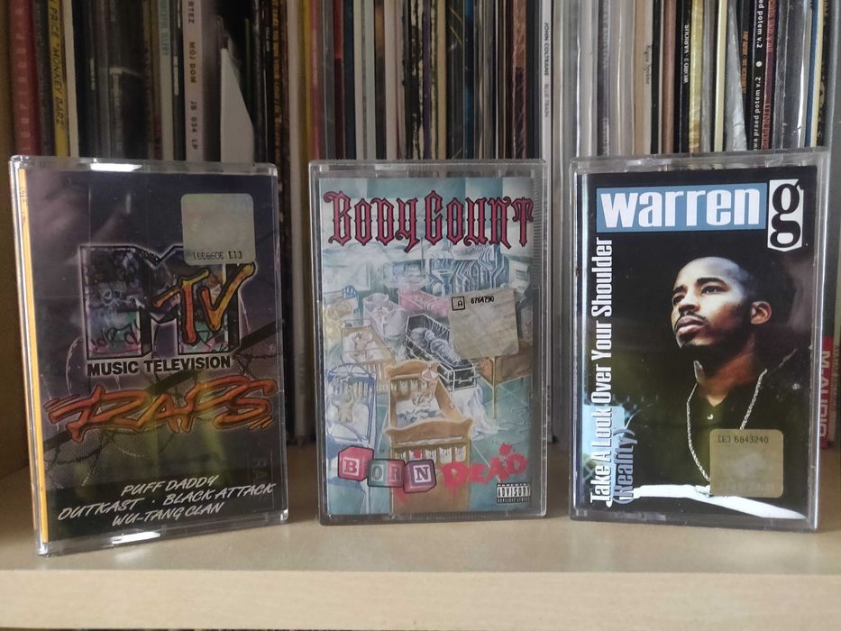 Kasety magnetofonowe taśmy zestaw 3 sztuk rap rock warren g body count