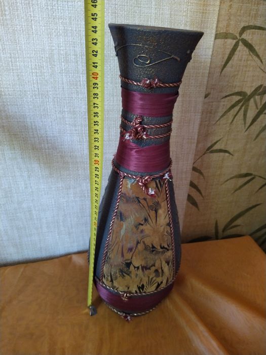 Ваза для цветов высокая 45 см