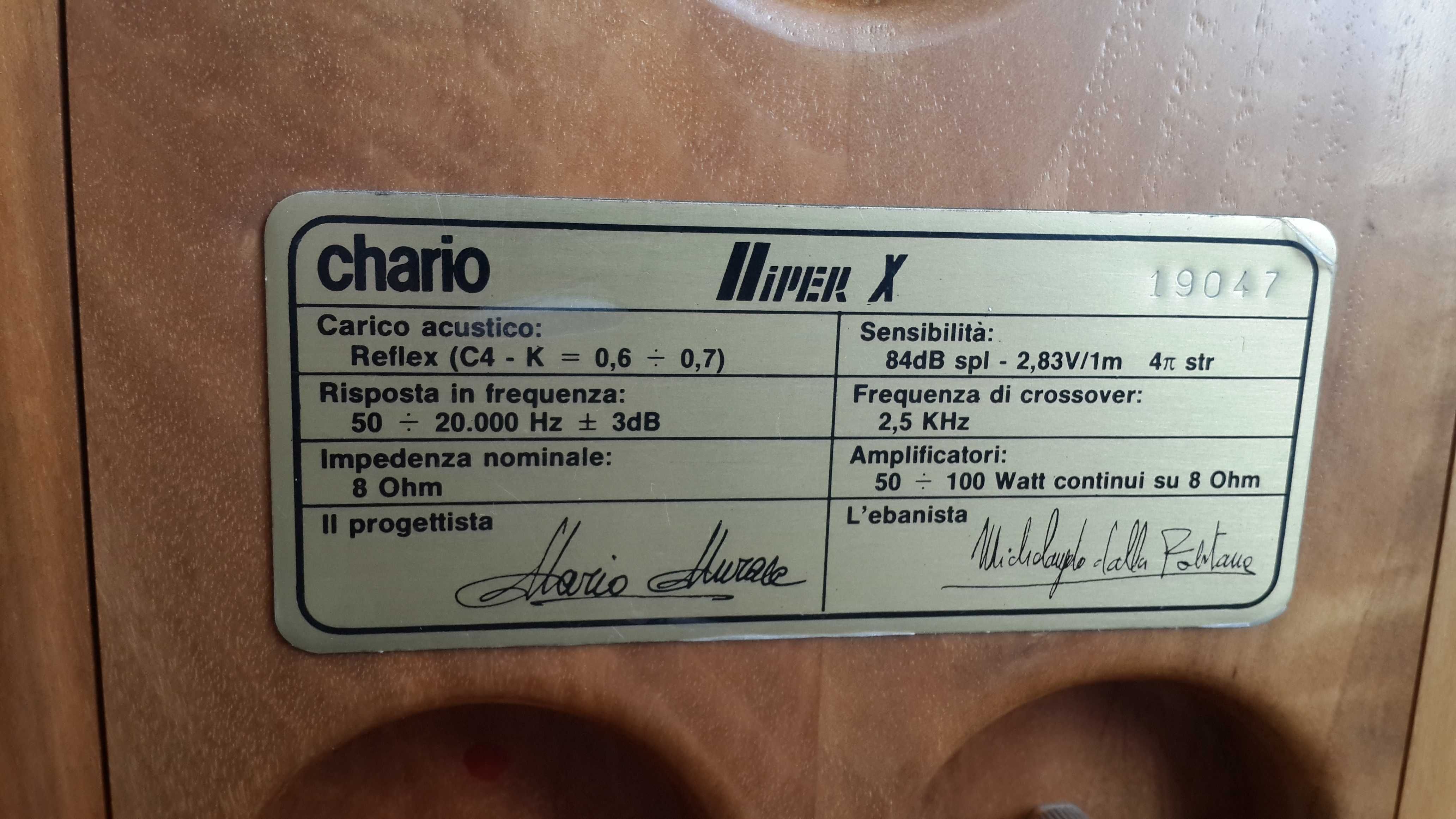 Колонки Chario Hiper X  , дизайн Sonus Faber