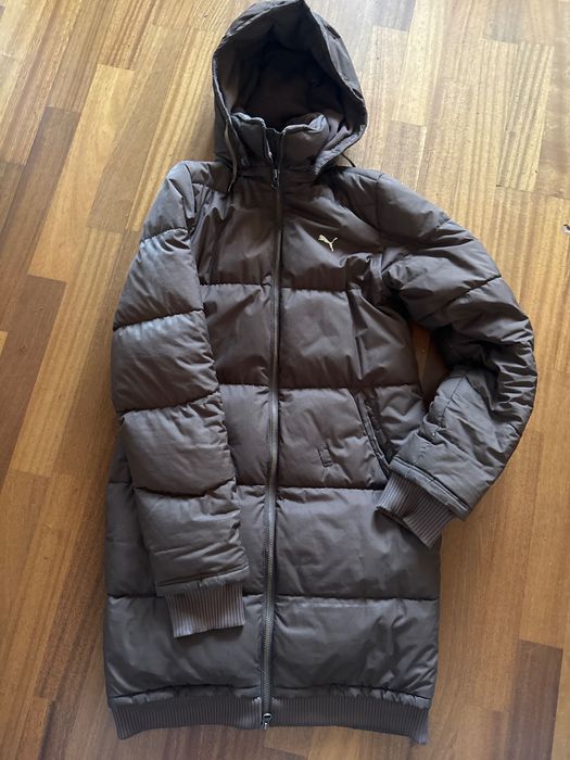 Puma коричневий пуховик XS розмір