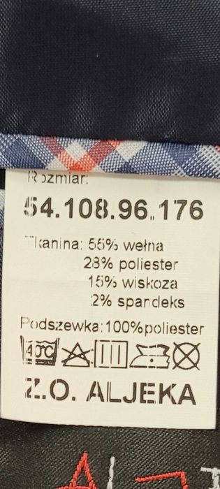Garnitur męski granatowy