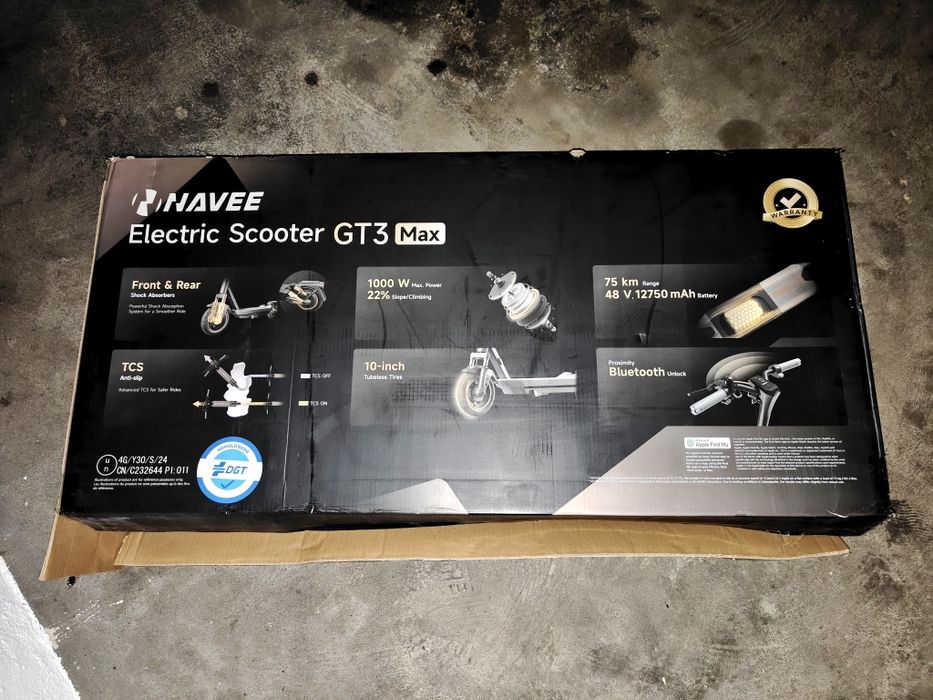 Trotinete Elétrica NAVEE GT3 Max (Preto)