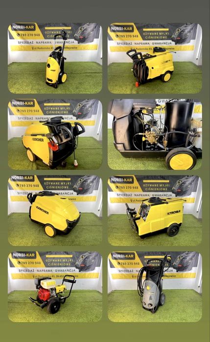Myjki ciśnieniowe Karcher HD HDS 230V 400V gorąca woda •wolnoobrotowe