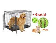 SOLIDNA Klatka dla psa kennel + Piłka *Gratis* Nowa Metalowa z tacką !