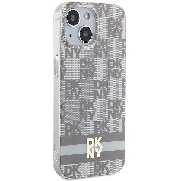 Etui DKNY IML Checkered Mono Pattern & Printed Stripes MagSafe na iPho