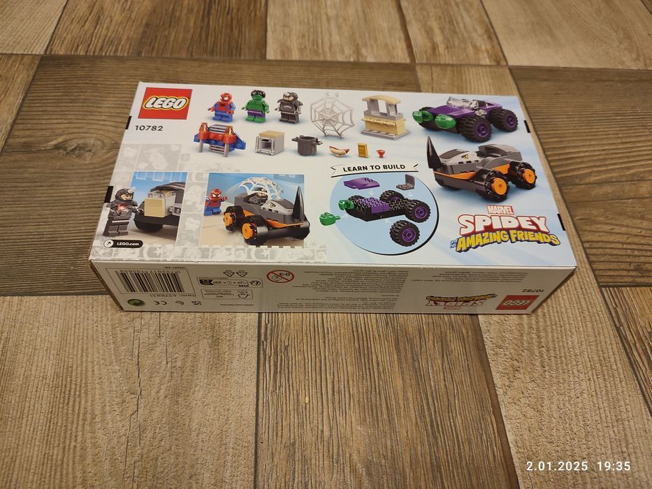 Nowy zestaw LEGO 10782 Spiderman Hulk Rhink Truck