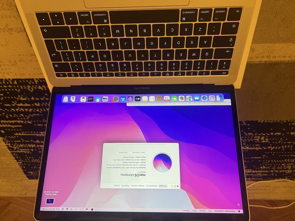 MacBook Pro2017 8/256 GB 390 cykli (A1708)