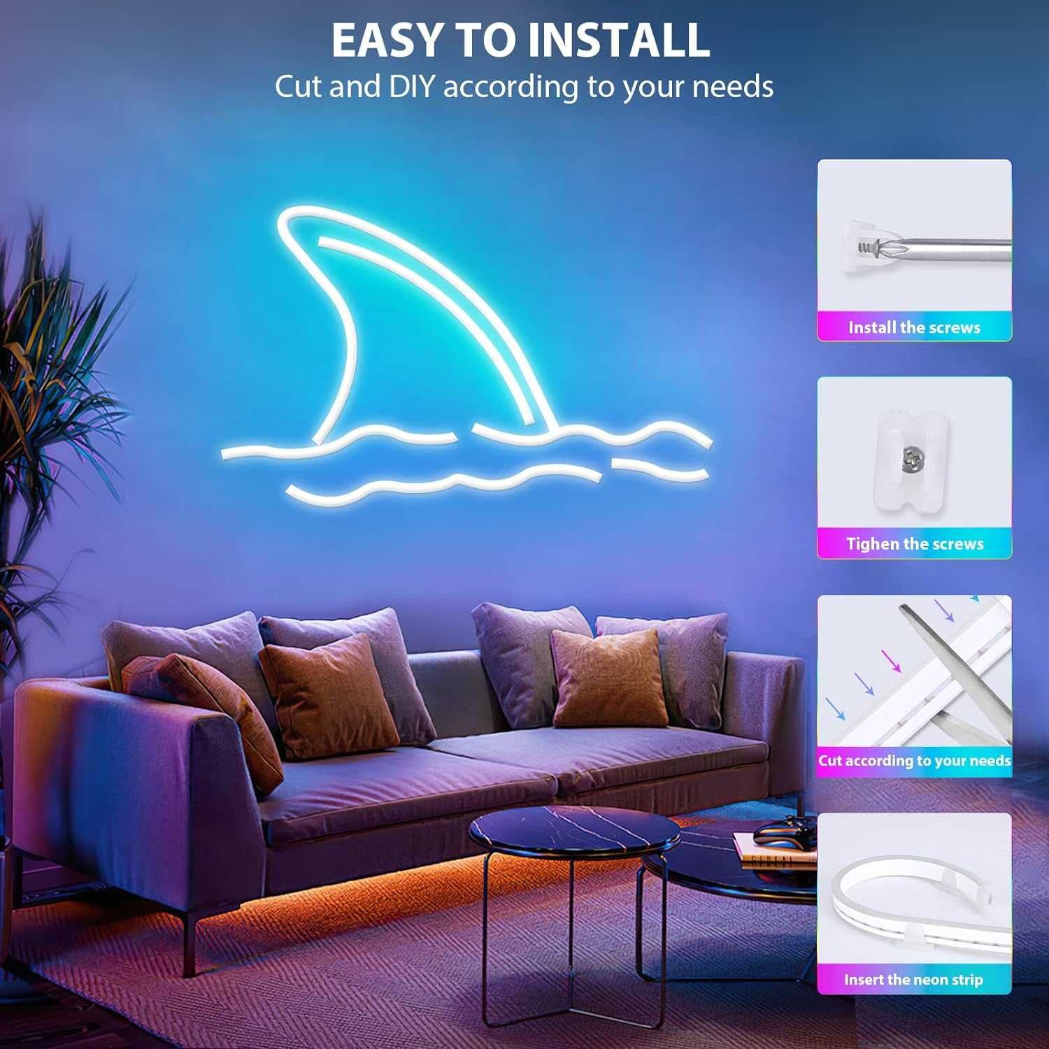 Nowe lampki LED / pasek ledowy / taśma / RGB / Music Sync / 5m !9507!