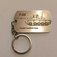 Brelok zawieszka nieśmiertelnik DOG-TAG - T-55 Soviet medium tank