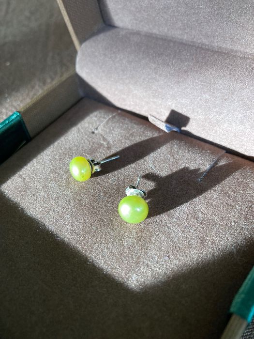 Kolczyki Apart perły naturalne na srebrnym sztyfcie