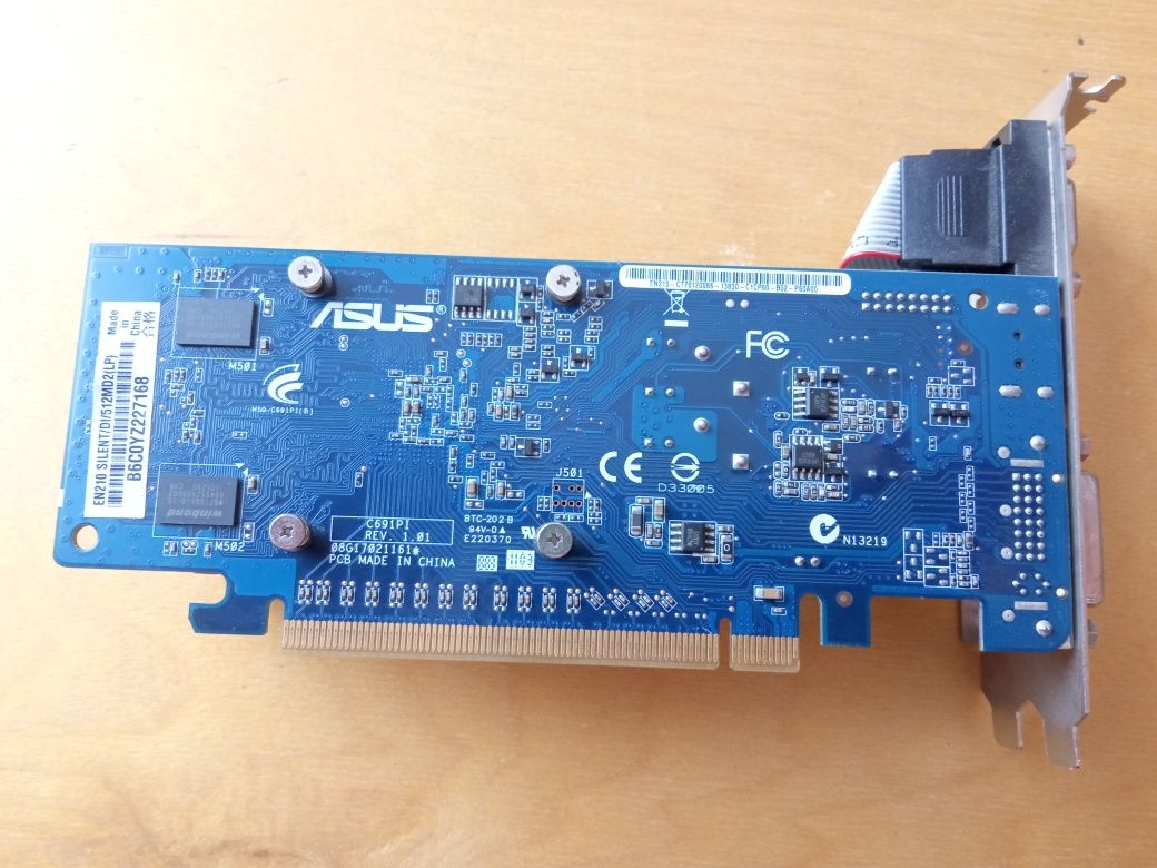 Видеокарта ASUS EN210 SILENT/DI/512MD2(LP)