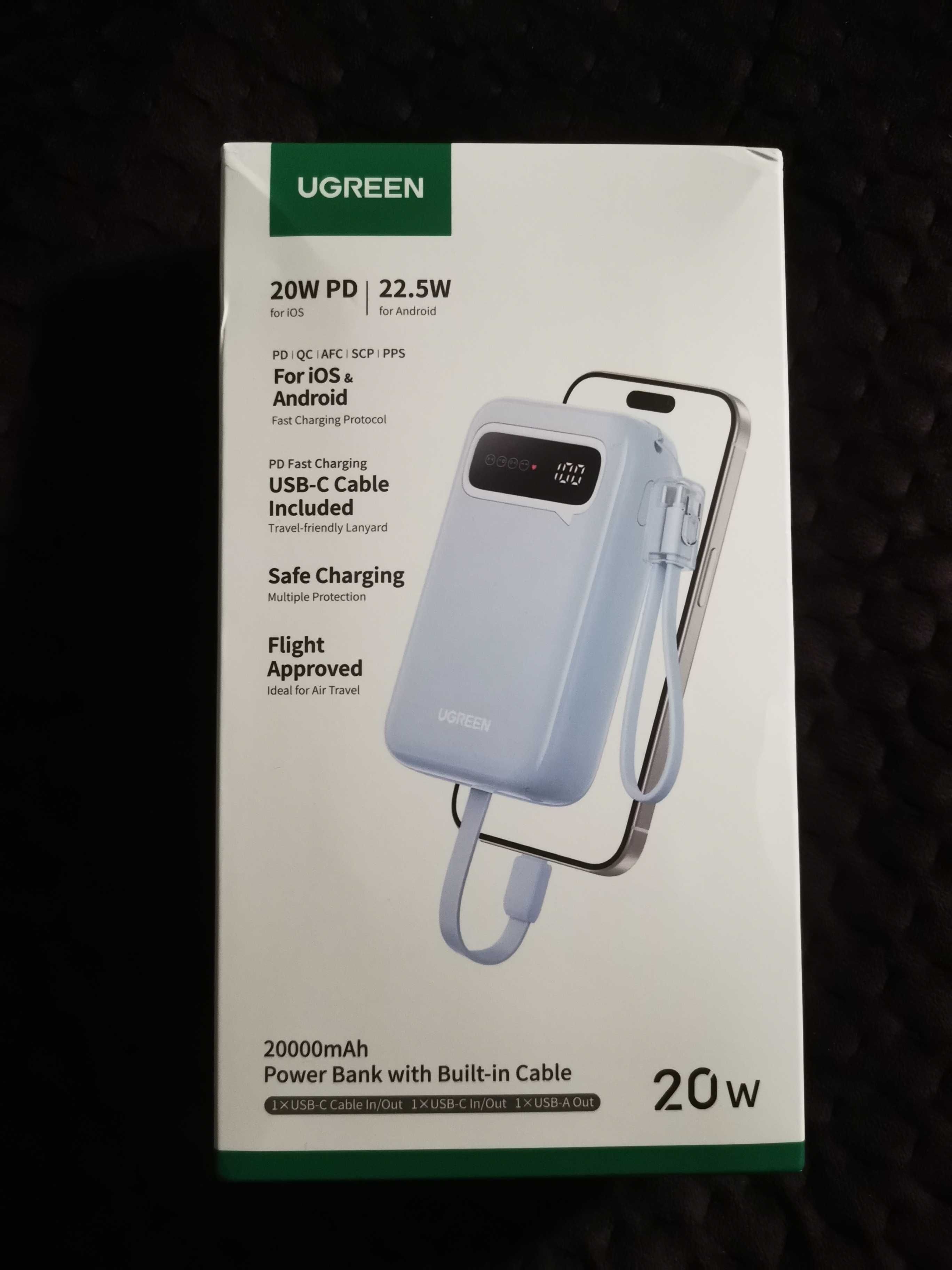 Павербенк Ugreen 20000мАг 22.5Вт