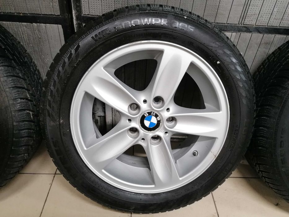 Alufelgi 16 z oponami zimowymi NOKIAN 205/55r16 BMW 5x120