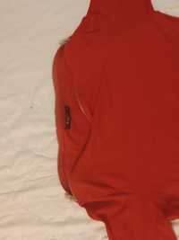 Koszulka bluza koszula czerwona suwak n