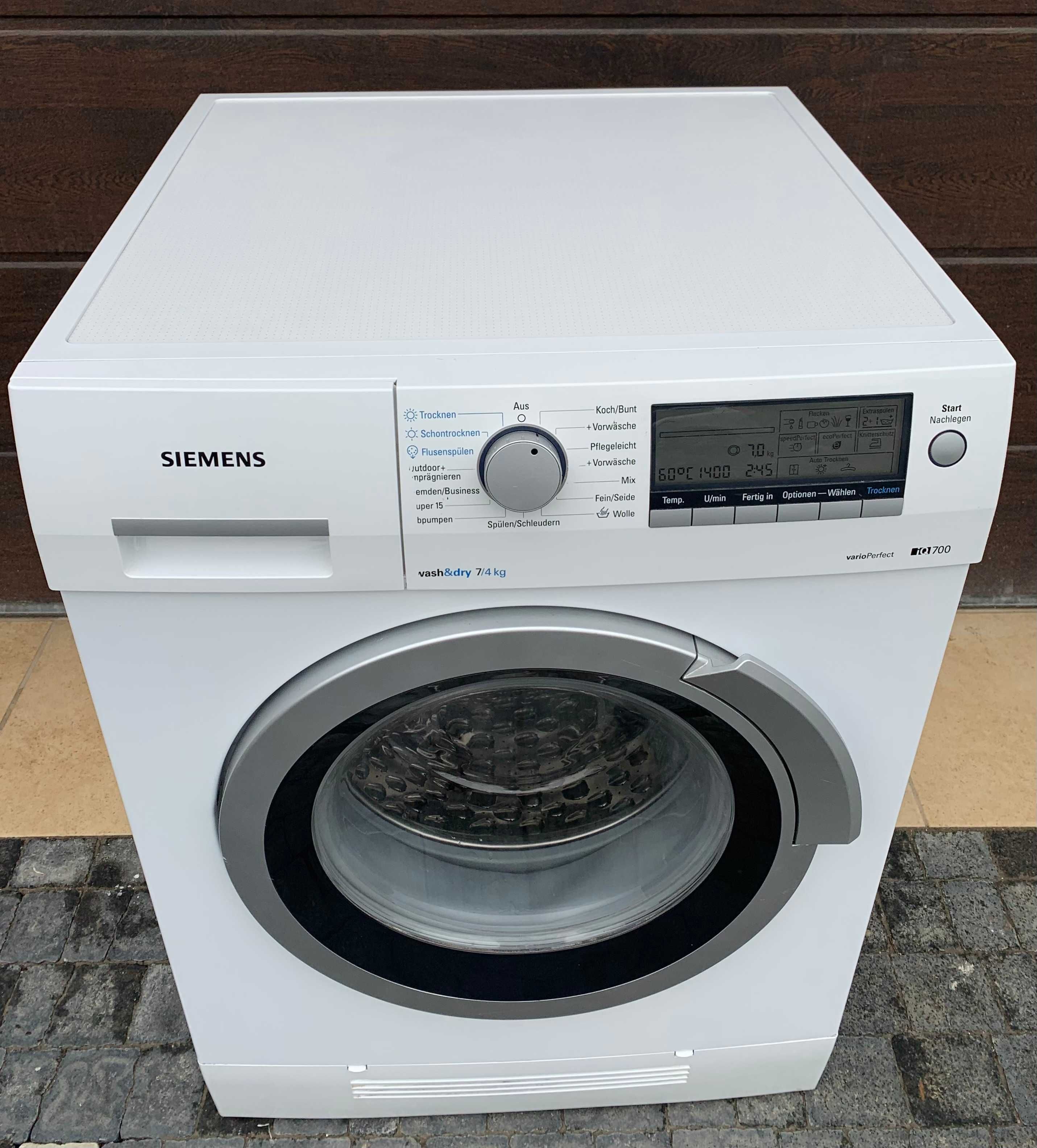 Пральна стиральная машина з сушкою 2в1 Siemens IQ700  WD14H540  7/4кг