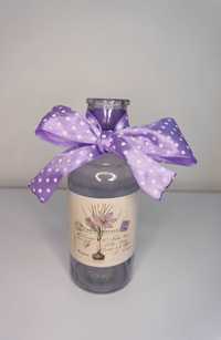 wazon wąski fioletowy lawendowy