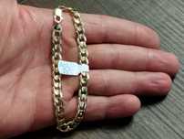 Nowa piękna złota bransoletka 585 14k 15.12gr 21.5cm unikat!!
