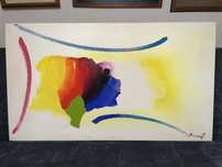 Quadro Evaristo Rafael “ Flor “ Óleo sobre tela