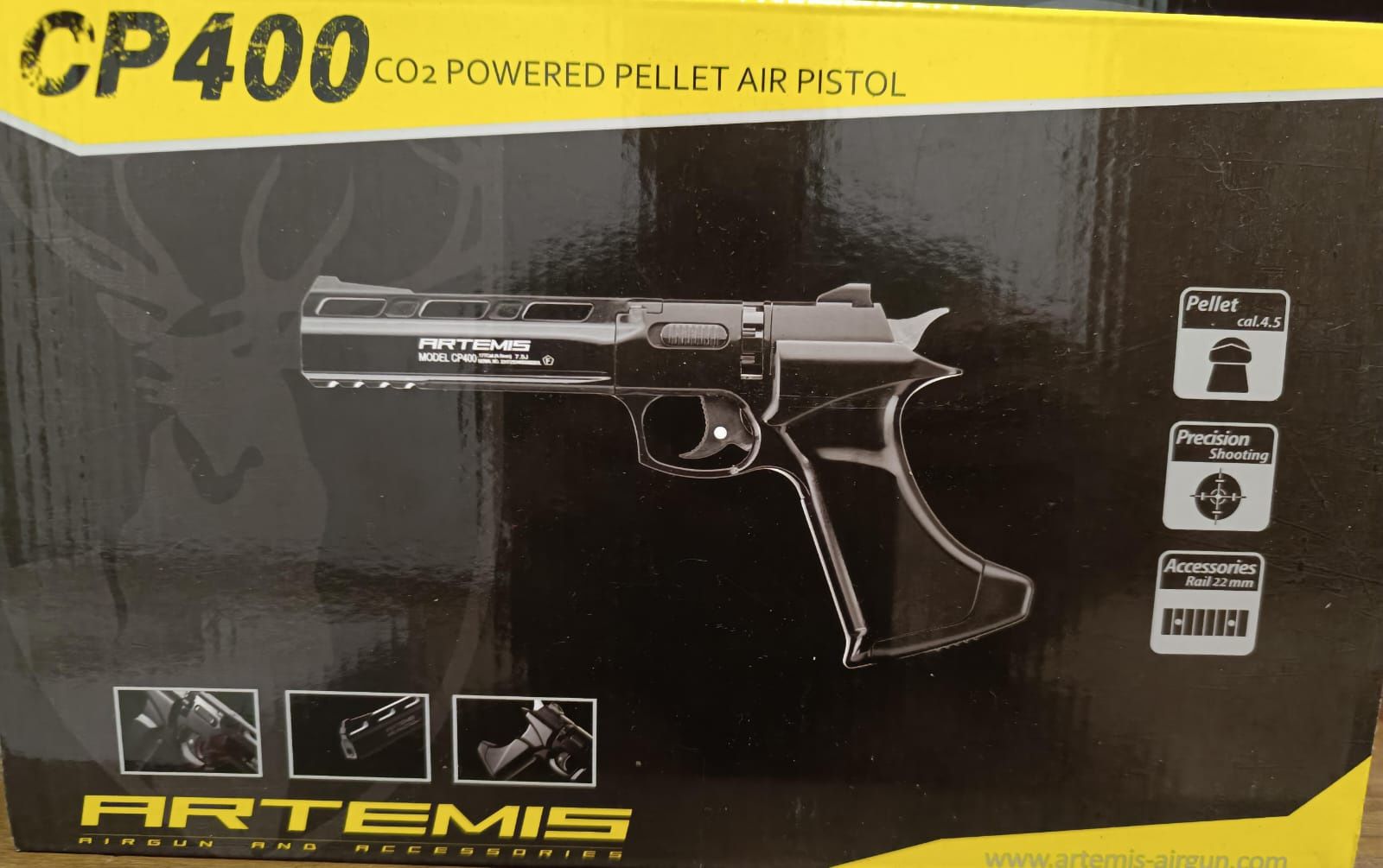 Artemis CP400 co2 Pistol Chumbo .177