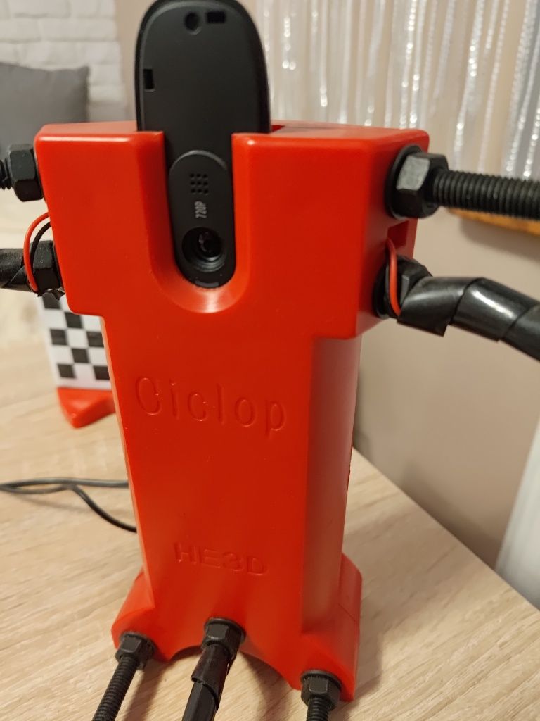 3d skaner HE3D CICLOP REPRAP DIY Open Source