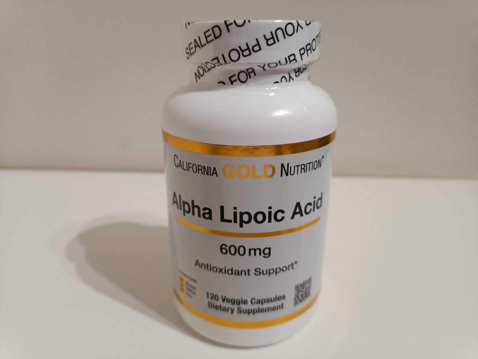 California Gold Nutrition, Alpha Lipoic Acid Альфа-ліпоєва кислота 600