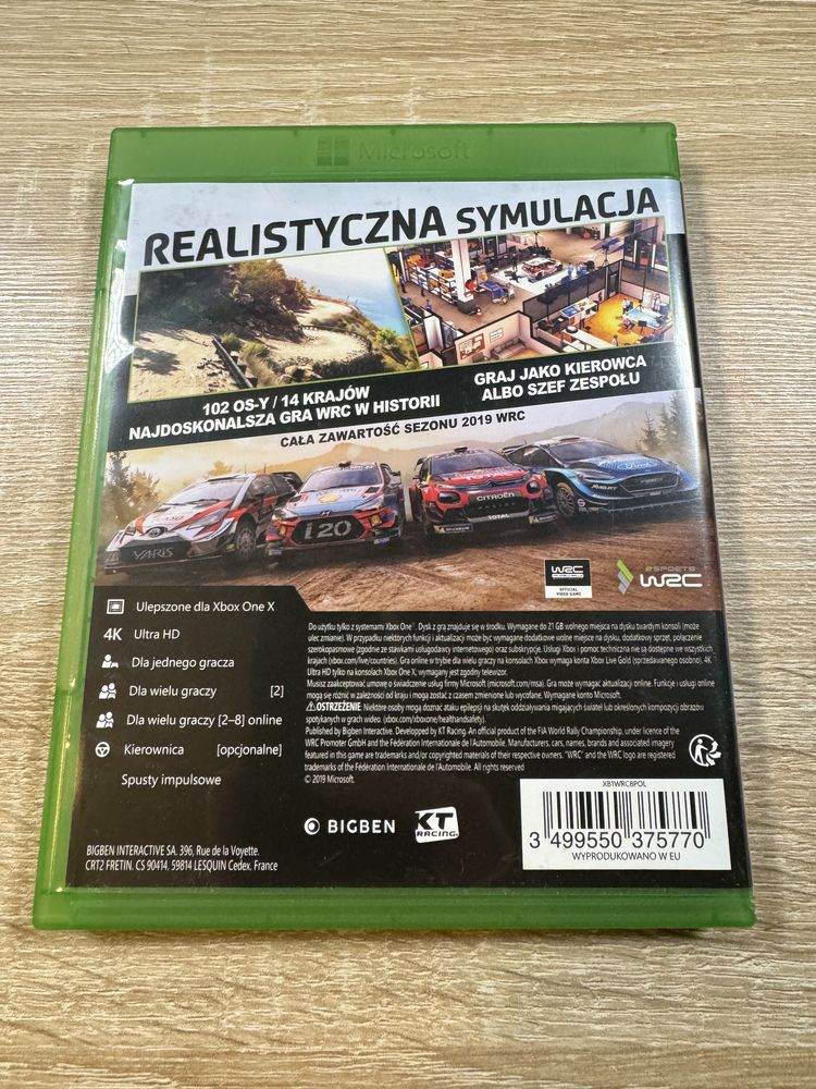 WRC 8 Xbox One PL