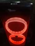 Coluna subwoofer portátil ngs/com luzes LED'