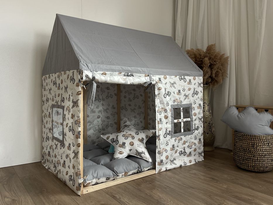 Вігвам, палатка, будиночок дитячий ігровий, каркасний деревʼяний