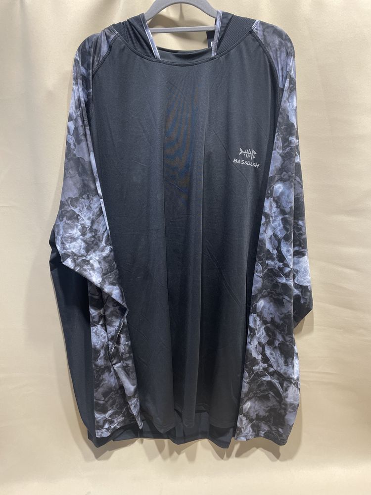 Meska bluza wedkarska z kapturem szybkoschnaca UPF 50+ rozmiar XXL